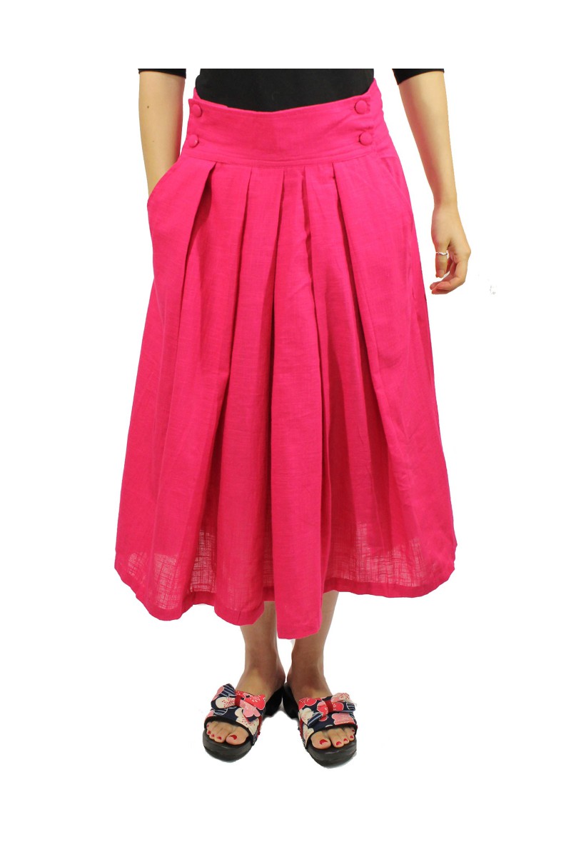 Hakama cotton skirt (short)