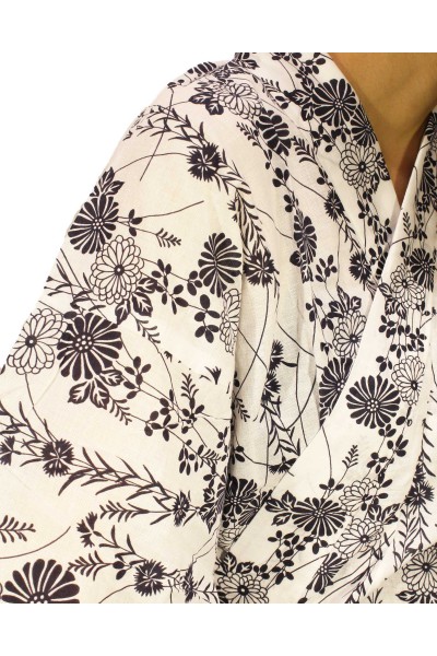 Onemaki light, cotton gause kimono for Women