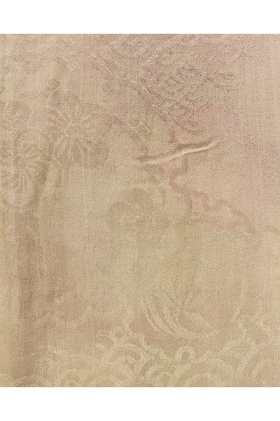 Camellia silk Juban on turquoise background