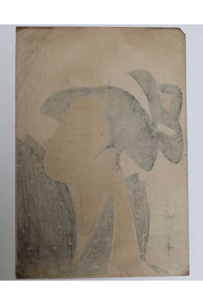 Utamaro: Thoughtful Love Love, Edo Japanese print