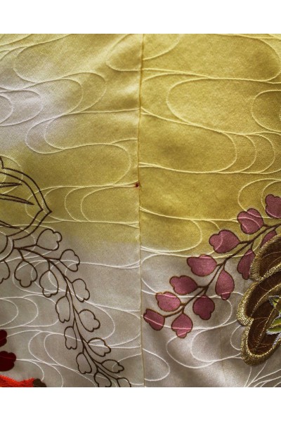 Kimono de cérémonie Vintage Jaune doré