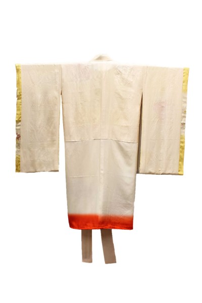 Vintage ceremony kimono Golden yellow
