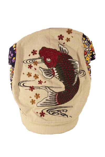 Japanese Cap Fish embroidery