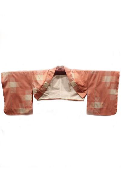 Kimono cache-épaule carreaux blush
