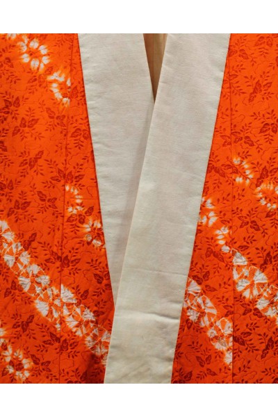 Juban Orange Diagonales Shibori