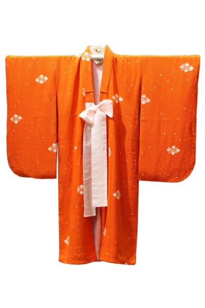 Kimono enfant shibori orange
