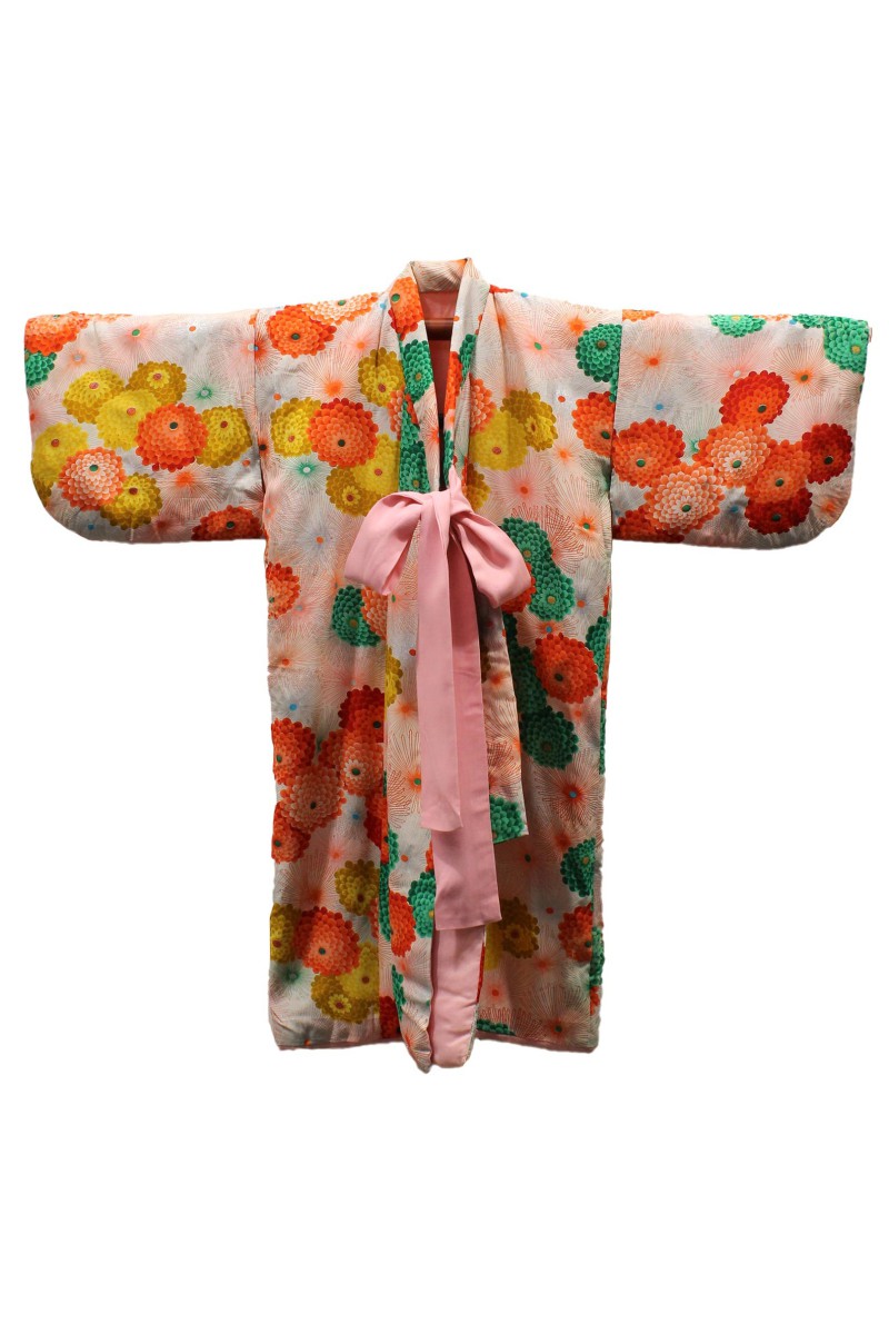 Kimono doudoune enfant Dahlias