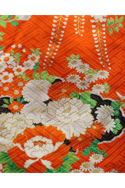 Kimono de C. - Bouquets oranges