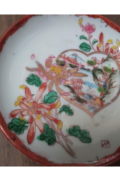 Petits assiettes Fuji dans le cœur