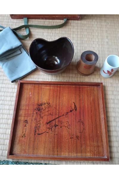 Antique outdoor tea ceremony set
