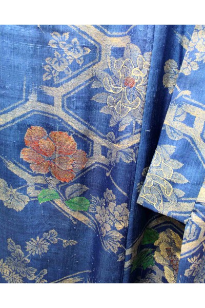 Kimono Ancien Luxe en soie sauvage
