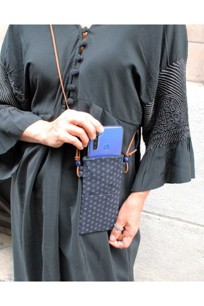 Pochette Smartphone coton imprimé