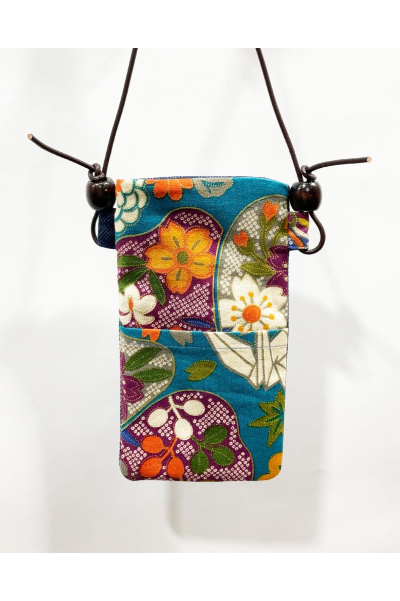 Colorful Japanese textile Phone Holder