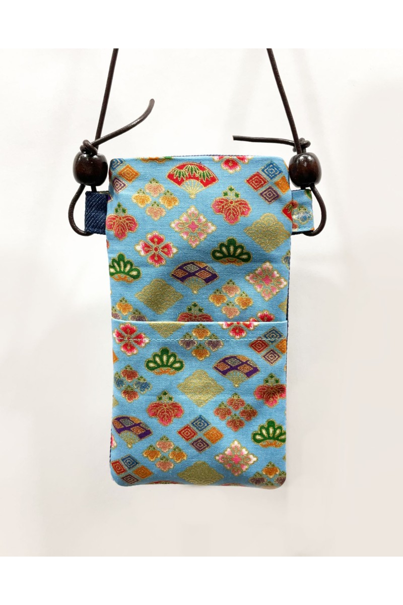 Colorful Japanese textile Phone Holder
