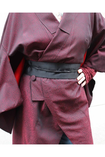 Custom Kimono Coat Red&Black