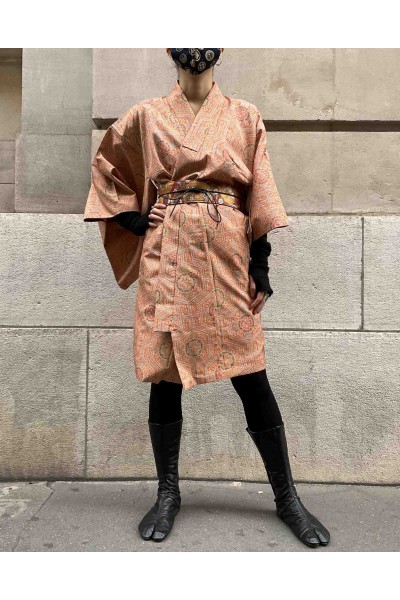 Veste Kimono Longue arabesques