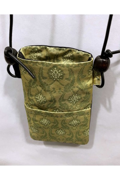 Japanese Obi textile Phone Holder - Arabesque