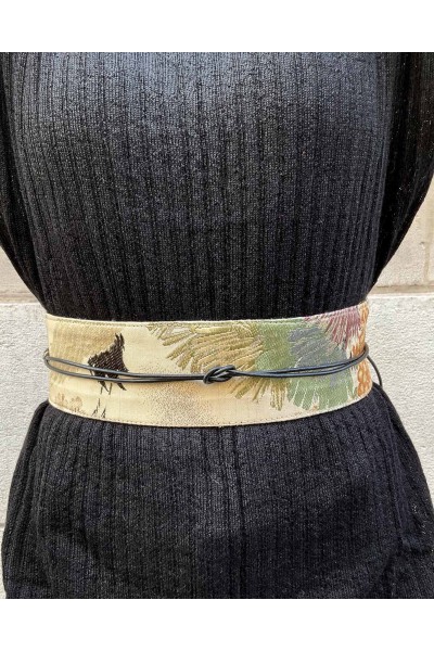 Ceinture OBI en soie Yumé