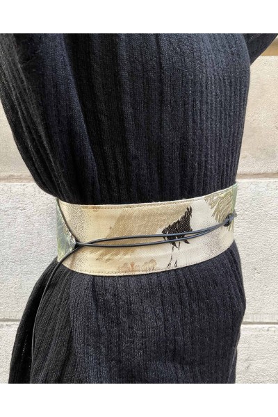 Ceinture OBI en soie Yumé