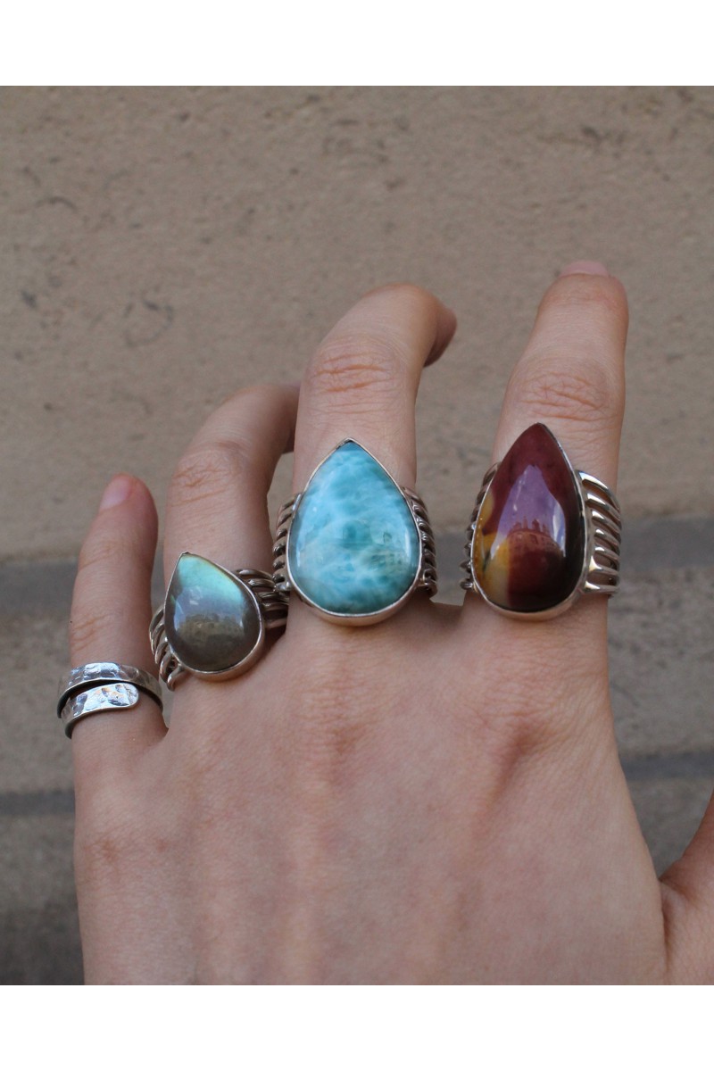 Tear drop stone Ring S