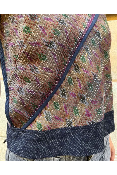 Top Sashiko avec tissu Kimono