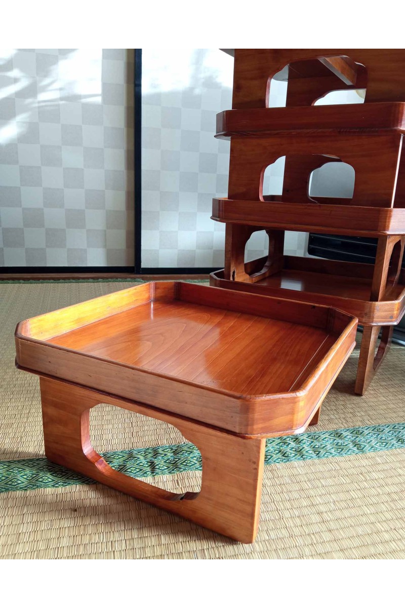 Plateau table "Bon" japonais en bois