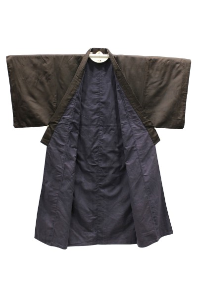 Kimono homme marron doublé