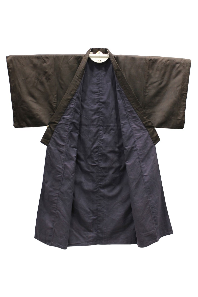 Brown Kimono, Lining bleu for men