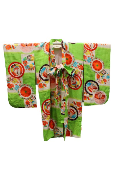 Child ceremony kimono Lime green