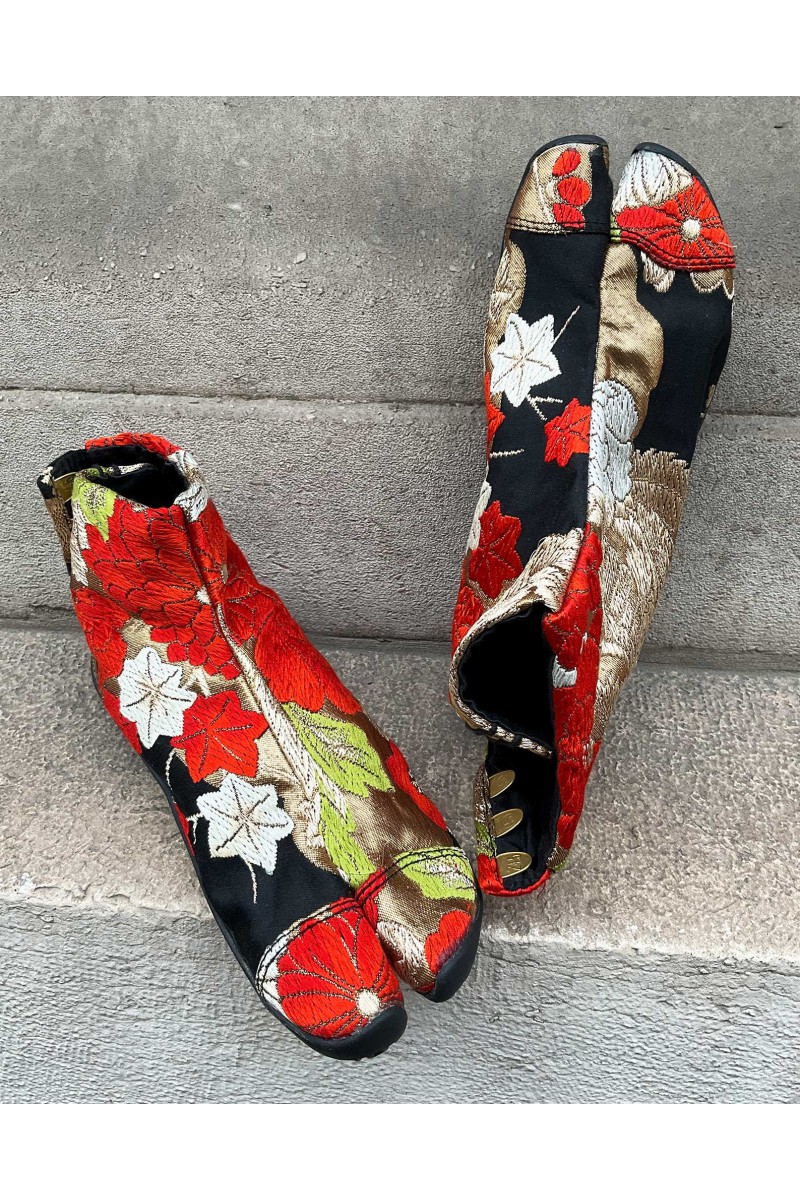 FR38 • Japanese OBI ankle boots