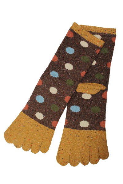 5 Toes Dots Winter Socks