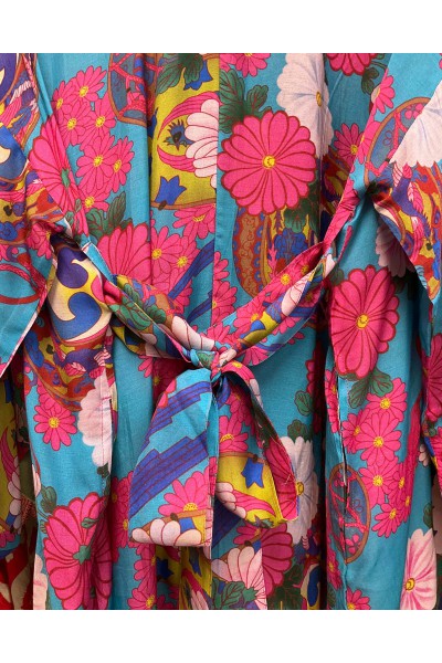 Flower Power Short Kimono