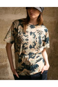 T-shirt Vague Hokusai manches courtes