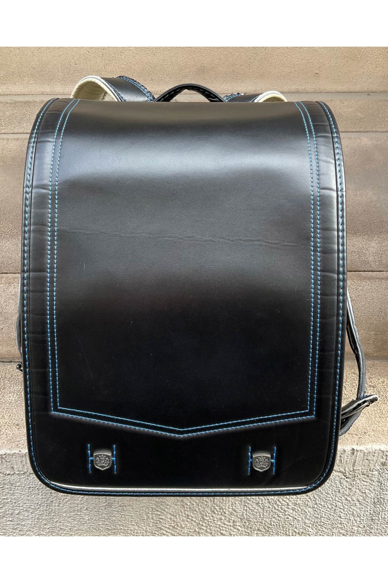 Japanese school bag 'Randoseru' Black "Blazon"