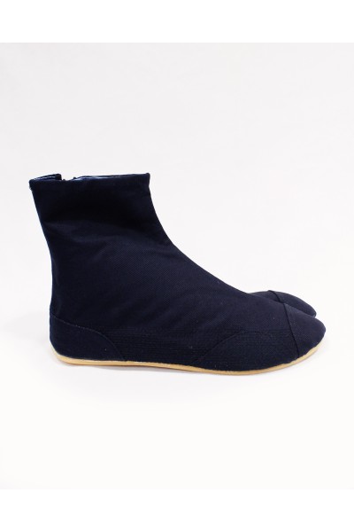 Cotton short Tabi boots - Navy