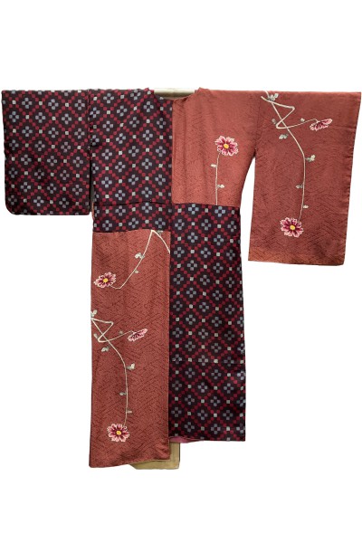 Robe kimono asymétrique