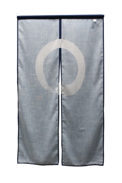 Japanese room separator, curtain, Noren, Enso circle