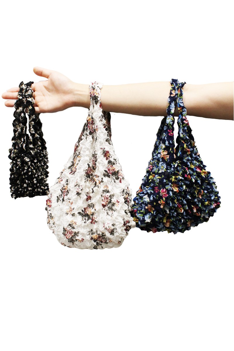 Compact shopping bag Shibori