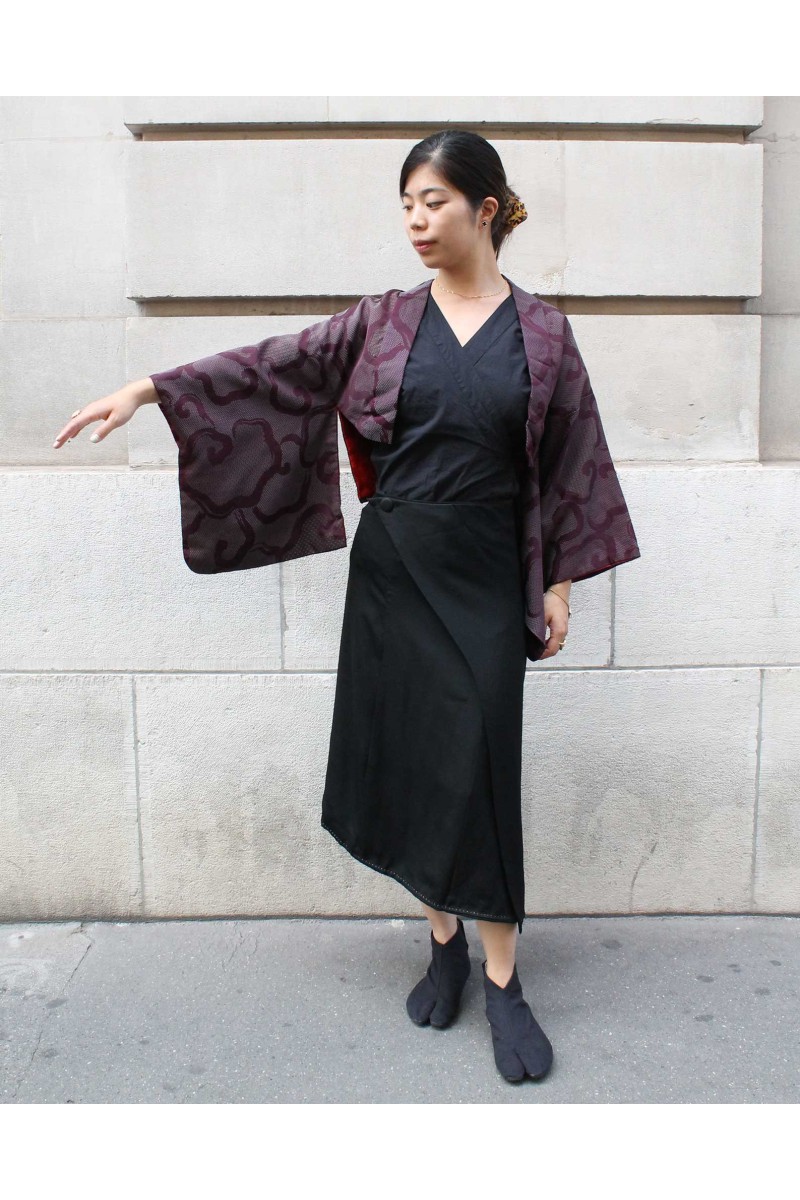 Kimono cache-épaule Violet