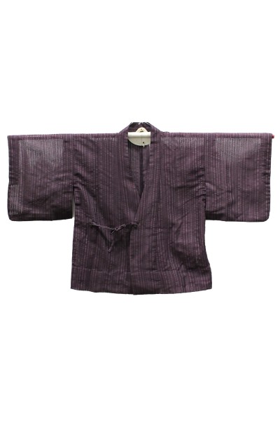 Openwork striped kimono jacket