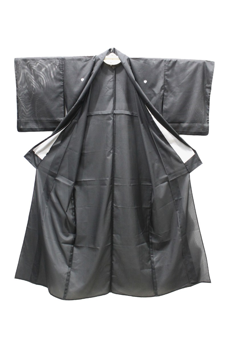 Black silk Kimono voile