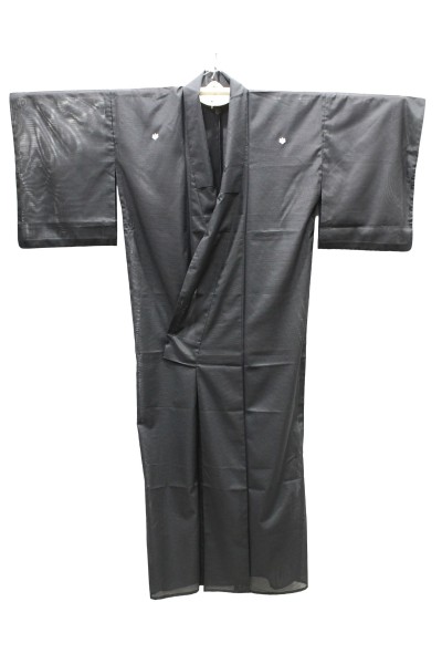 Black silk Kimono voile