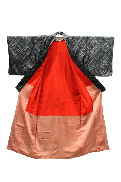 Kimono doublé en coton Losanges