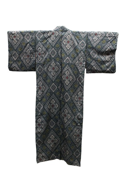 Kimono doublé en coton Losanges