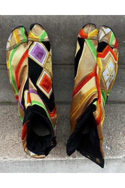 FR43 • Japanese OBI ankle boots