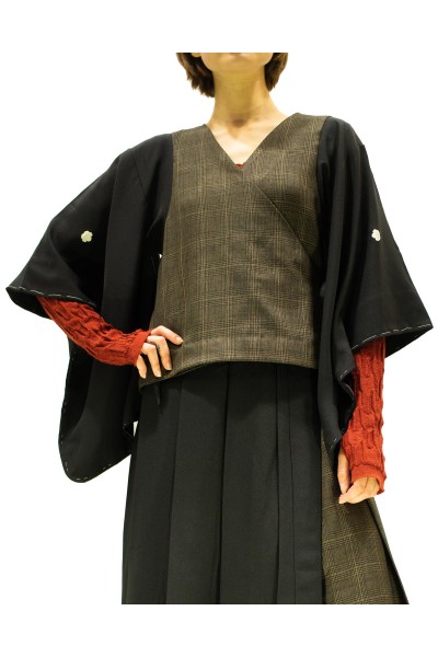 Prince of Wales Kimono Jacket