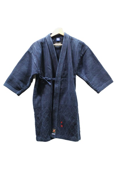 Kendogi indigo cotton kimono