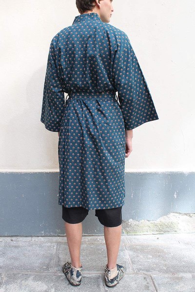 Kimono en coton imprimé