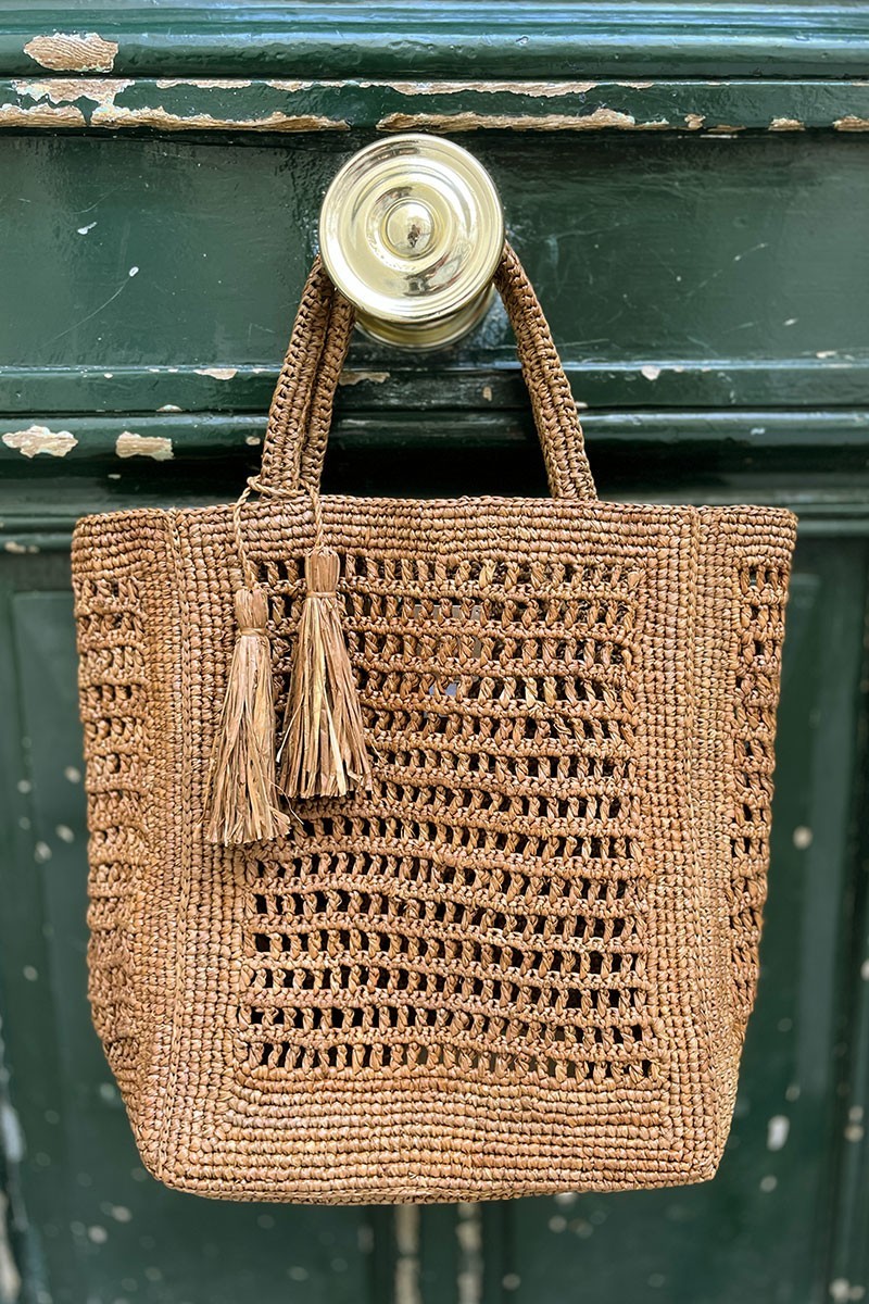 Sac Annabelle en raphia ajouré