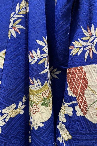 Kimono bleu Lecture Sayagata